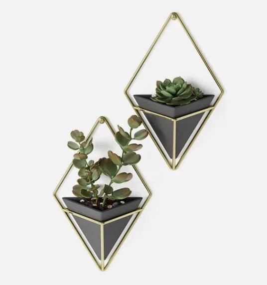 Wandvase/deko für Pflanzen uvm im 2er Set 21x40 70x11 30cm Porzellan Pure Living