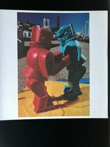 Litografía limitada numerada firmada por Yura Adams Artsounds 1986 Toy Robot Pop Art - Imagen 1 de 4