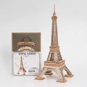 Rolife Torre Eiffel Puzzle in legno 3D artigianato legno kit giocattolo taglio laser regalo di Natale - Foto 1 di 7
