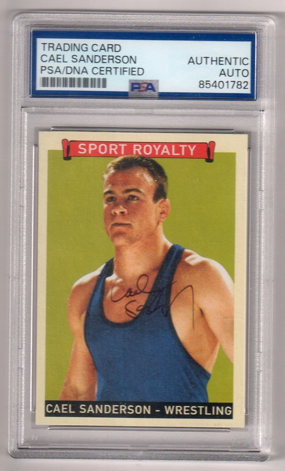Cael Sanderson Signed 2008 UD Sport Royalty Goudey Card PSA Authentic Autograph - Image 1 of 1