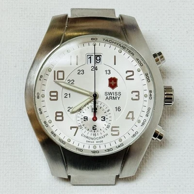Victorinox Swiss Army ST-2500 Mens Chronograph Watch Silver Stainless 24134 READ - Image 1 of 4