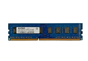 2GB PC3-10600 DDR3-1333 ELPIDA EBJ21UE8BDF0-DJ-F Blue Ram Memory Kit - Picture 1 of 2