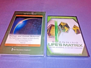 Teaching Co Great Courses DVDs : BIOLOGY and HUMAN BEHAVIOR new + BONUS - Picture 1 of 2
