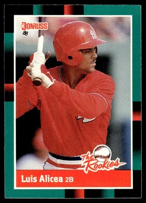 1988 Donruss The Rookies Luis Alicea St. Louis Cardinals #52 - Image 1 of 2