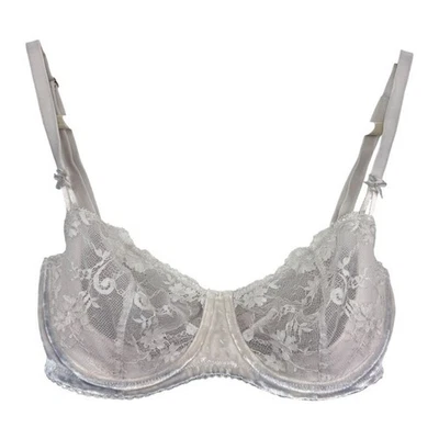 Sujetador de terciopelo blanco push up sin relleno Victorias Secret Dream Angels 32DDD Foto 1 de 4