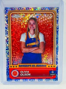 2024 Topps Chrome McDonalds All American Olivia Olson McFlurry Refractor 58 - Picture 1 of 2