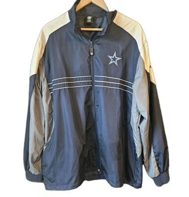 VINTAGE Sports Illustrated Dallas Cowboys XL NFL Team Reebok Jacket Zip-Up - Image 1 of 4