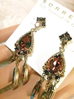 *NUEVO* Y *RETIRADO* ~ Sorrelli ~ "CAOBA" ~ Perforado ~ Pendientes ~ $115 Foto 1 de 4