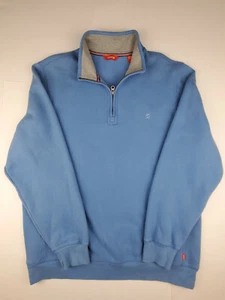 Izod Herren 1/4 Zip Pullover Blau Größe L - Bild 1 von 5