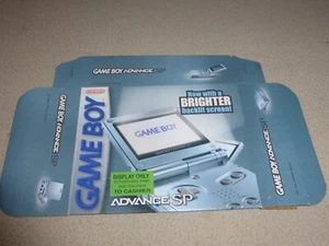 GAMEBOY ADVANCE SP PEARL BLUE BOX ONLY DISPLAY GBA AGS-101 NO CONSOLE - Afbeelding 1 van 2