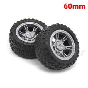 60mm Gummi Modell Auto Rad Reifen für 3mm Welle Motor RC Fahrzeug Spielzeug DIY - Bild 1 von 6
