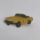 Vintage Yellow Convertible Car Automotive Lapel Hat Pin