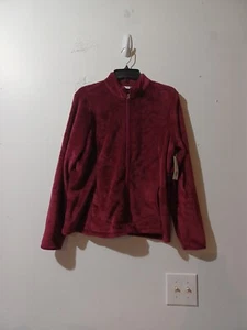 Kim Rogers Womens Medium Sangria Zip Up Jacket New With Tag - Picture 1 of 7