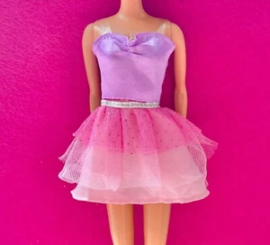 Barbie bambola vestito ballerina scintillante viola e rosa - Foto 1 di 1