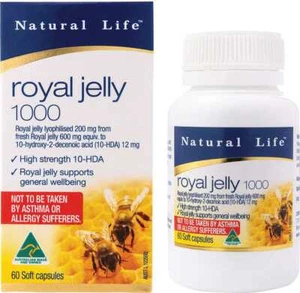 Natural Life Royal Jelly 1000 60 Caps - Picture 1 of 3