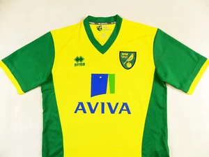 NORWICH CITY ERREA HOME SHIRT 2013/14 TRIKOT T-SHIRT TRIKOT GRÖSSE :M - Bild 1 von 12