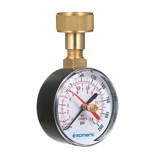 Lepmerk 2- 1/2'' Manometer Wasserdruckprüfgerät 3/4'' Innenschlauchgewinde D6E4