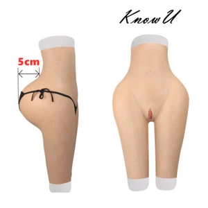 KnowU Silicone Pants Plump Huge Buttocks Thickened 5cm Underpants Transgender - Picture 1 of 12