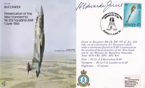 B44c Flown Buccaneer FDC Signed Air Marshal Sir Humphrey Edwards Jones DFC - Picture 1 of 6