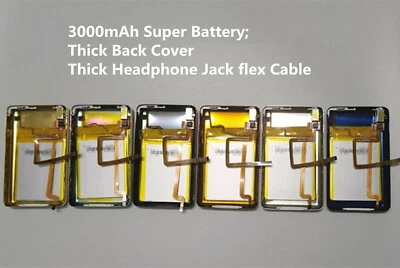 LG 3000mAh Batería + Cubierta Trasera Kits de Actualización iPod Video 30GB Clásico 160GB-6 Color Foto 1 de 4