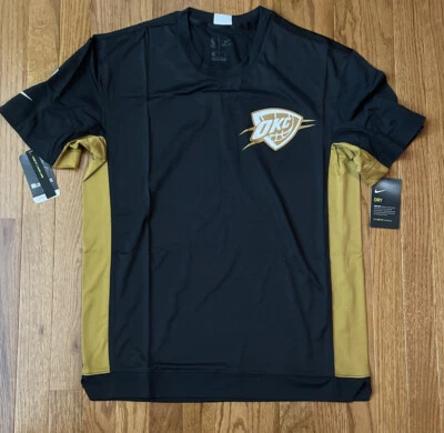 Men's Oklahoma City Thunder Nike City Edition Shooting NBA Shooter Shirt Small - Image 1 of 2