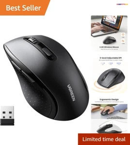 2.4G Optical Wireless Mouse - Ergonomic, Silent at ≤40dB, 12- Battery Life - Picture 1 of 9