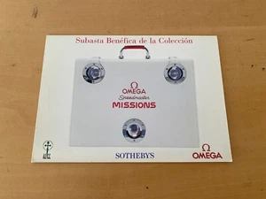 Booklet OMEGA Folleto - Sotheby's 1998 - SPPEDMASTER MISSIONS - Subasta benéfica - Imagen 1 de 3