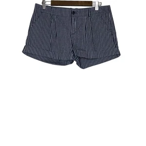 Joie Damen blau und weiß gestreift 100 % Baumwolle Shorts Größe 8 - Bild 1 von 10
