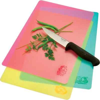 Norpro 39 14" X 9.5" Cut N' Slice Flexible Cutting Board Mats 3 Piece NEW SEALED - Image 1 of 2