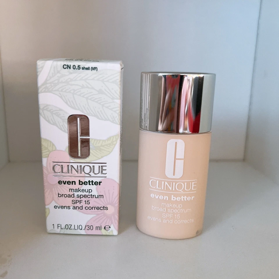 Clinique Even Better Makeup Broad Spectrum Spf 15 CN 0.5 Shell 1oz/30ml NIB - Image 1 of 4
