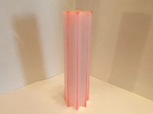 Vela, estrella cónica 8 puntos 9" alto x 2 1/2" también hecha en el estilo arco iris. - Imagen 1 de 3