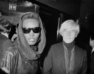 Grace Jones & Andy Warhol Print 11 x 14 - Picture 1 of 3