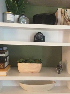 Adorable Vintage QUARTZ Mini mantle clock, BLACK, resin, doesn't work, 3.5"x5"  - Picture 1 of 5