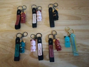 Lot Of 7 Graffiti Bear Key Chains #DZ20 - Picture 1 of 8