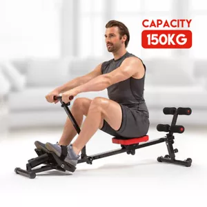 Exercise Rowing Machine Rower Resistance Fitness Gym Home Cardio Rowing Machine - Picture 1 of 17