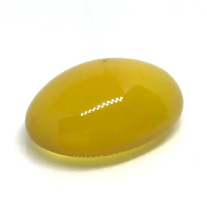 CHALCEDONY 28.71ct Yellow Oval Cabochon 25.3x18.0mm Natural Untreated Madagascar - Imagen 1 de 9
