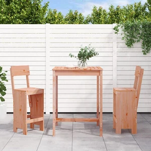 Homgoday 3-TLG. Gartenbar-Set Gartentisch mit Barhocker Theke Bar Tresen H0W6 - Bild 1 von 10