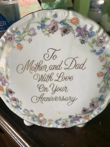 Vintage 1985 Enesco Mom & Dad Anniversary Vase Japan 5.5 X5.5” NEW - Picture 1 of 5