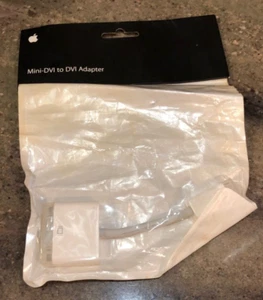GENUINE OFFICIAL APPLE Mini-DVI to DVI Adapter M9321G NEW & Sealed NOS - Picture 1 of 6