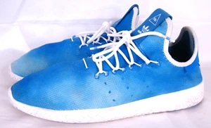 ADIDAS HU HOLI X Pharrell Williams Bright Blue Tennis Shoes Sneakers Men’s 11.5 - Picture 1 of 7
