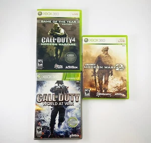 Call of Duty World at War, Modern Warfare 4,Midern Warfare 2 .  3 game lot  - Picture 1 of 2