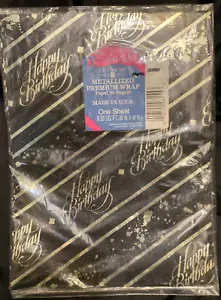 Buon compleanno saluti americani metallizzati confezione regalo premium sigillata - Foto 1 di 2