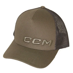 GORRA/SOMBRERO DE CAMIONERO DE MALLA TRASERA CCM HOCKEY SENIOR/ADULTO NÚCLEO AJUSTABLE-Marrón Mayor - Imagen 1 de 3