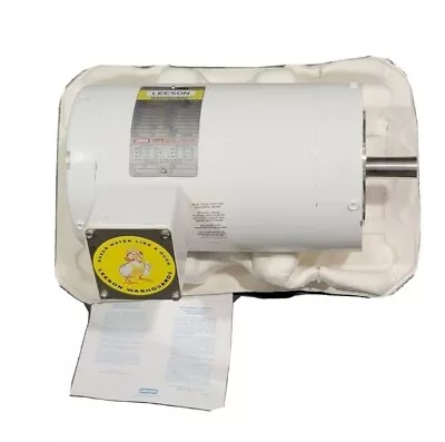 NEW LEESON 120761.00 ELECTRIC MOTOR 1.5HP C145T17VC1F 60Hz 3PHASE 12076100 - Image 1 of 4