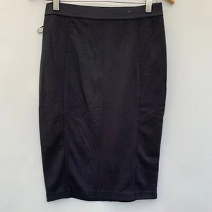 George Black Size 10 Pencil Skirt Polyester Blend L24 Womens - Picture 1 of 4
