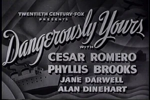 DANGEROUSLY YOURS (1937) DVD CESAR ROMERO, PHYLLIS BROOKS - Foto 1 di 1