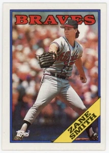 1988 Topps #297 Zane Smith Atlanta Braves Baseball Card - Picture 1 of 1