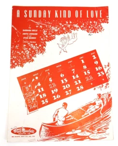 A Sunday Kind of Love" by Barbara Belle Published by Peter Maurice Sheet Music - Picture 1 of 6