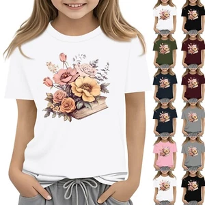 Toddler Girl Boy T-Shirts Kids Top Boys And Girls Printed Short Sleeved T-shirt✨ - Picture 1 of 33