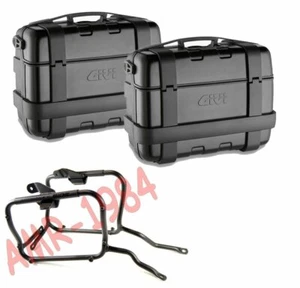 Set Valises Givi Trekker TRK33B Allu. Noir Yamaha Tracer 9 /Gt 2022 + PLO2159MK - Bild 1 von 1